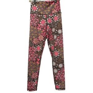 AERIE chill play move retro daisy floral print high rise leggings‎ size M Medium